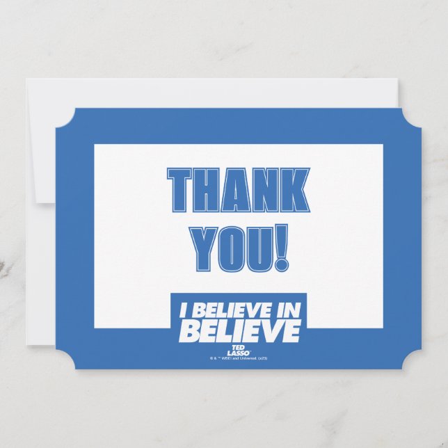 Ted Lasso | I Believe in Believe Card (Front)