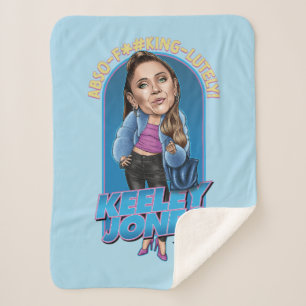 Ted Lasso Keeley Jones Bobblehead Sherpa Blanket