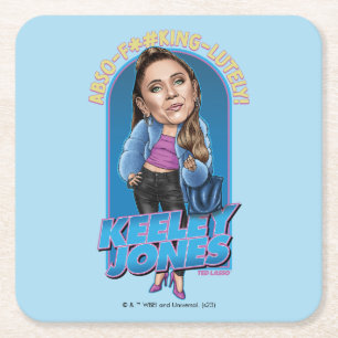 Ted Lasso   Keeley Jones Bobblehead Square Paper Coaster