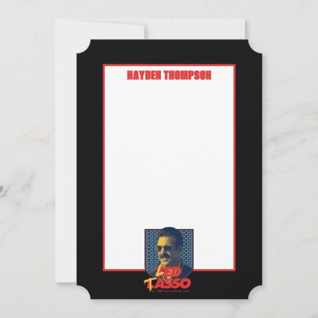 Ted Lasso | Led Tasso Badge Card (Front)