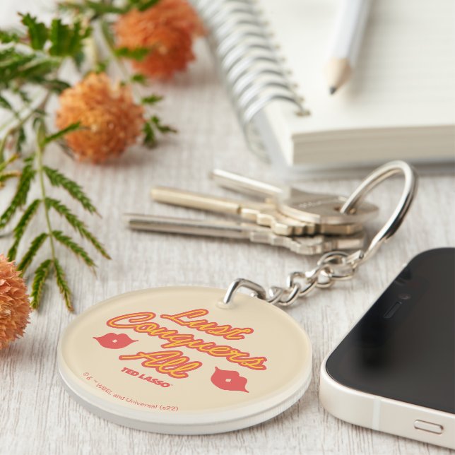 Ted Lasso | Lust Conquers All Key Ring (Front Right)