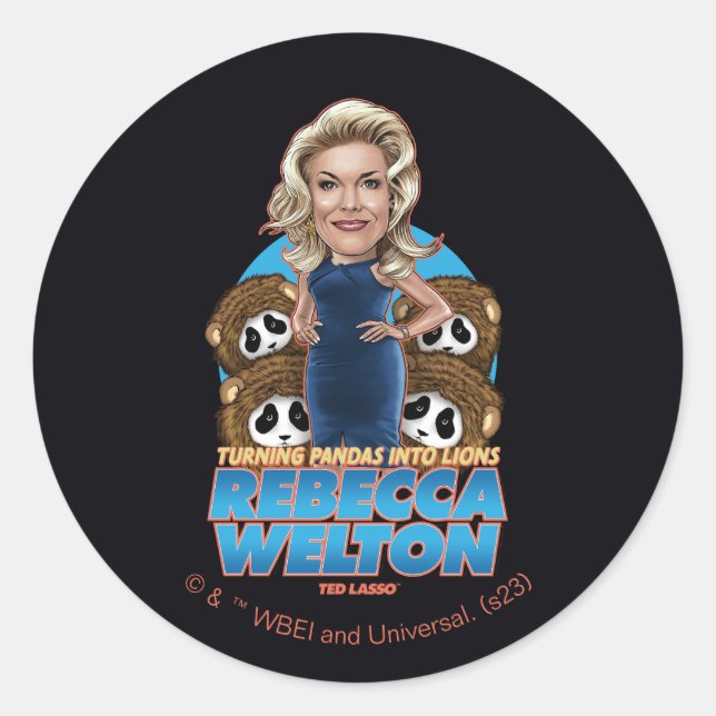 Ted Lasso | Rebecca Welton Bobblehead Classic Round Sticker (Front)