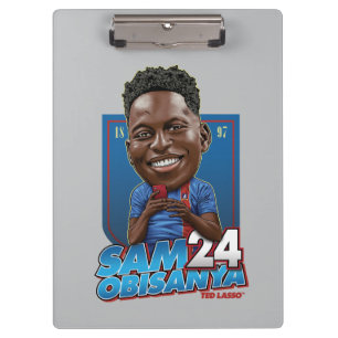 Ted Lasso   Sam Obisanya Bobblehead Clipboard