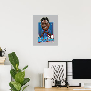 Ted Lasso Sam Obisanya Bobblehead Poster