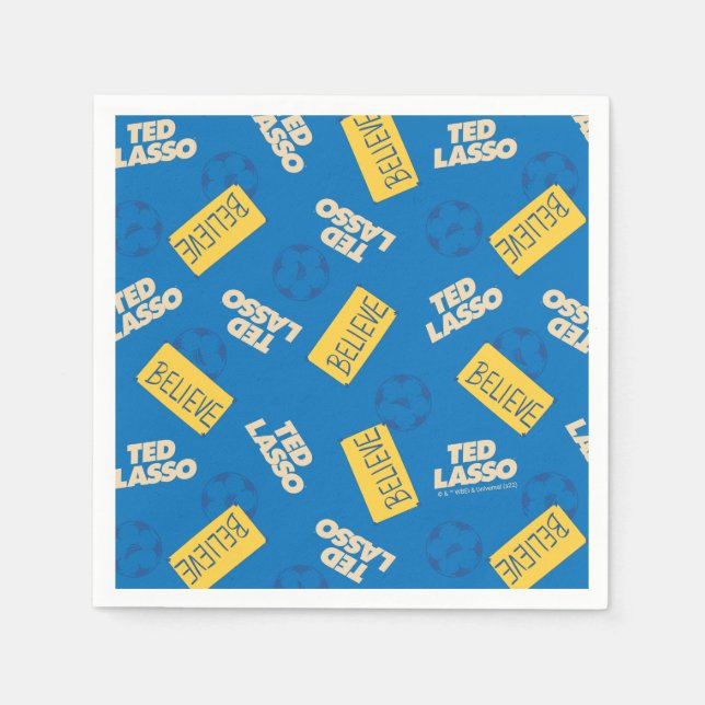 Ted Lasso Soccer Pattern Napkin (Front)