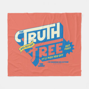 Ted Lasso   The Truth Will Set You Free Fleece Blanket