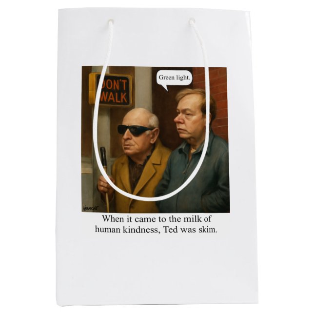 Ted was skim. T-Shirt Medium Gift Bag (Front)