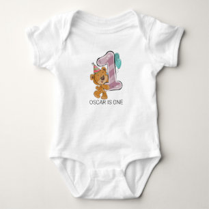 Teddy  Baby  Bear 1st Birthday  Bodys Baby  Bodysuit