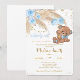 Teddy Baby Shower Invitations