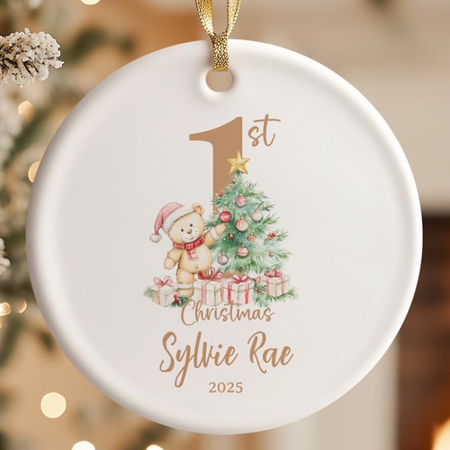 Teddy Baby's First Christmas Ceramic Tree Decoration (Creator Uploaded)