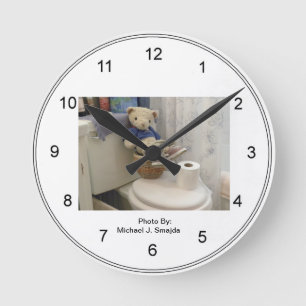 Teddy Bathroom Clock