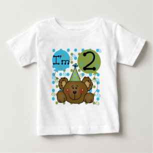 Teddy Bear 2nd Birthday Tshirts and Gifts