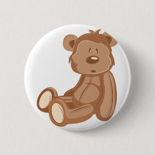 Teddy Bear 6 Cm Round Badge