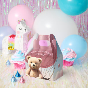 Teddy Bear and Hot Air Balloons Favour Box