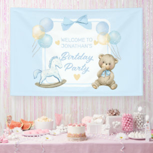 Teddy Bear And Rocking Horse Banner