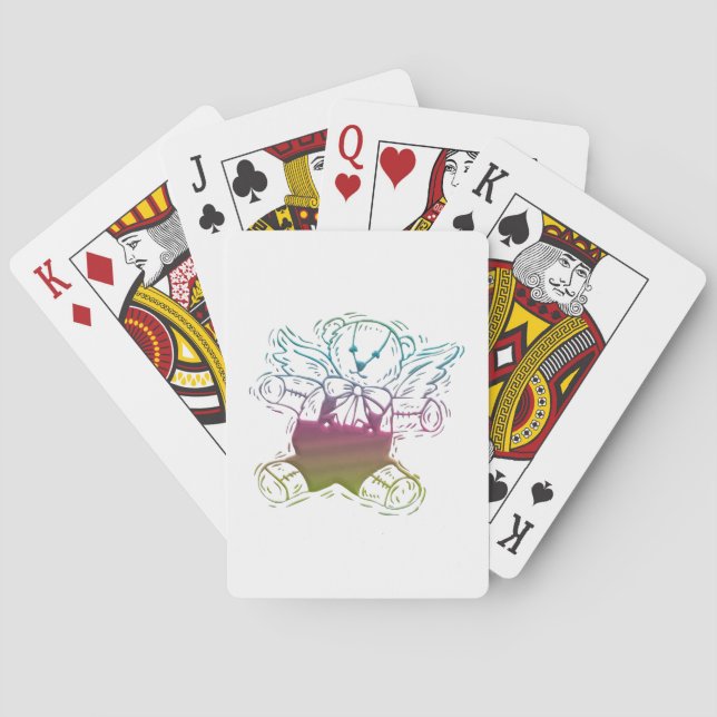 Teddy-Bear Angel Playing Cards (Back)
