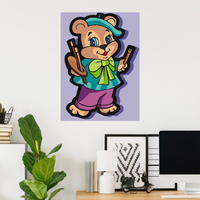 Teddy Bear Artist Poster (Creator Uploaded)