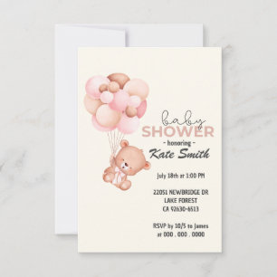 Teddy Bear Baby Baby Shower Thank You Card