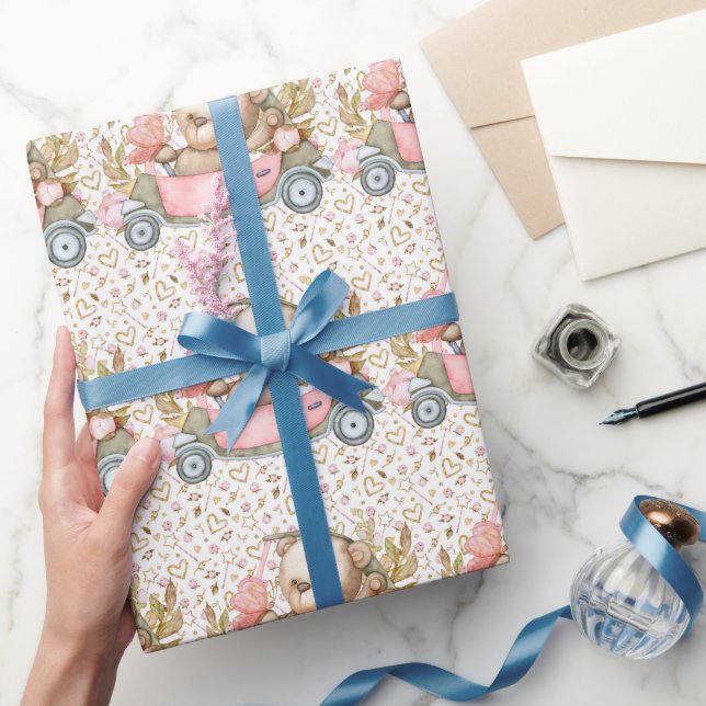 Teddy Bear Baby Bear Baby Shower Collectie  Wrappi Wrapping Paper (Gifting)