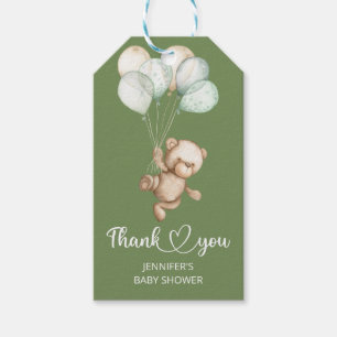 Teddy Bear Baby Bear Baby Shower Gift Tags