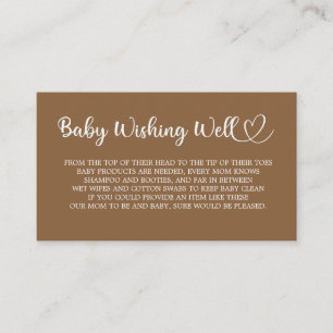 Teddy Bear, Baby Bear, Baby Shower, Wishing Well, Enclosure Card