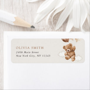 Teddy Bear, Baby Bear, Brown Balloons, Baby Shower