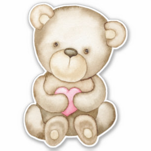 Teddy Bear Baby Bear Cute Animal Sticker
