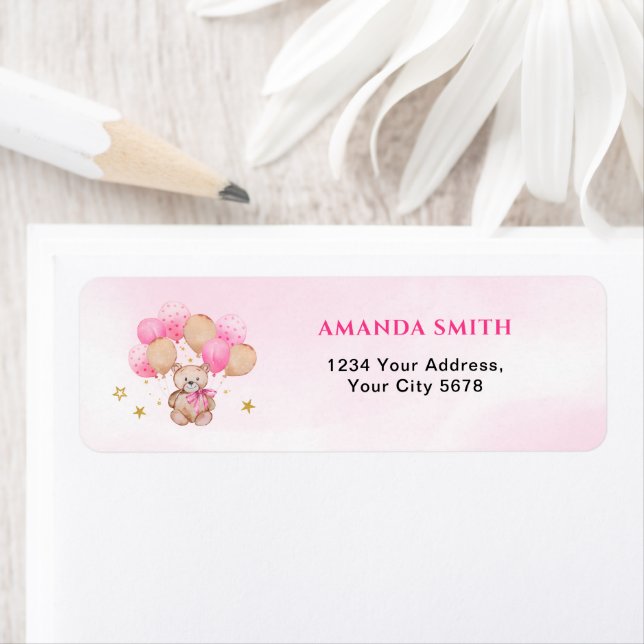 Teddy Bear Baby Shower Address (Insitu)