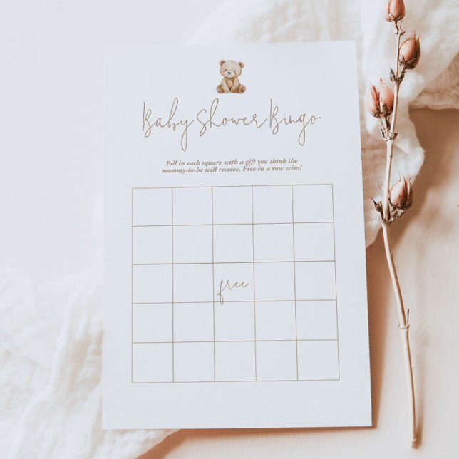 Teddy Bear Baby Shower Bingo Game (Creator Uploaded)
