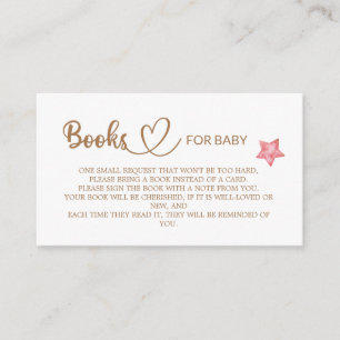 Teddy Bear Baby Shower Books for the baby Enclosure Card