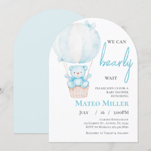 Teddy Bear Baby Shower Boy invitation