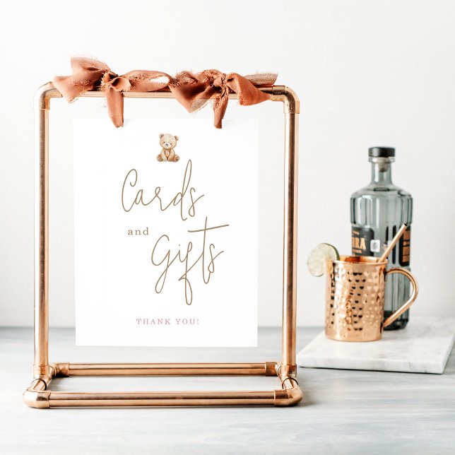 Teddy Bear Baby Shower Cards And Gifts Poster (Creator Uploaded)