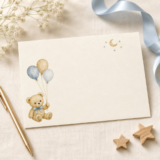 Teddy Bear Baby Shower Envelope