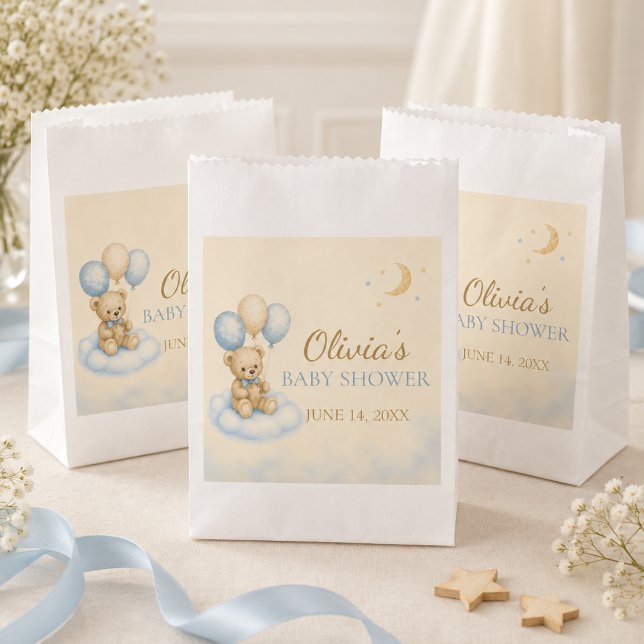 Teddy Bear Baby Shower Favour Bags (Teddy Bear Baby Shower Favor Bags)