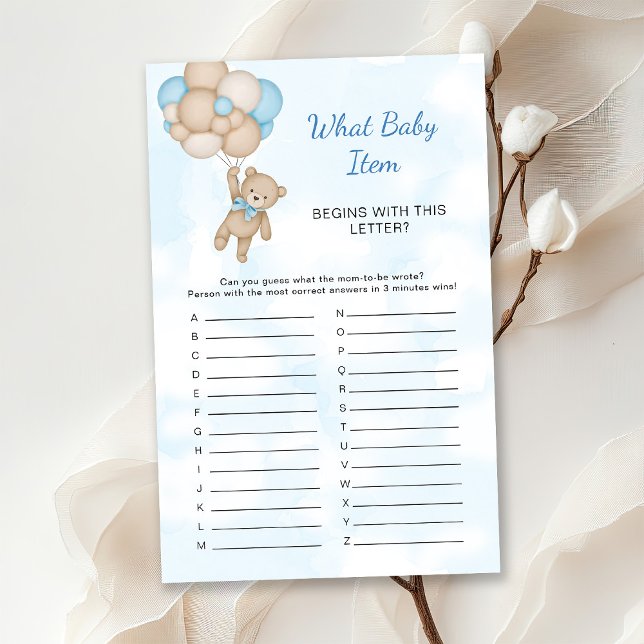 Teddy Bear Baby Shower Game (Creator Uploaded)