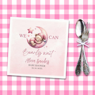 Teddy Bear Baby shower Girl Pary Napkin