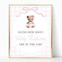 Teddy Bear Baby Shower How Many Teddy Grahams