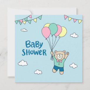 Teddy Bear Baby Shower Invitation