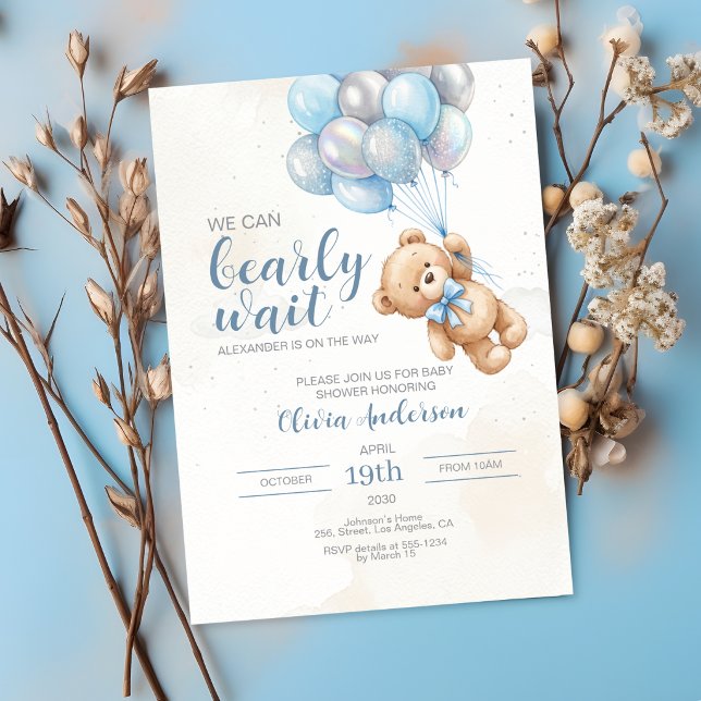 Teddy Bear Baby Shower Invitation (Creator Uploaded)