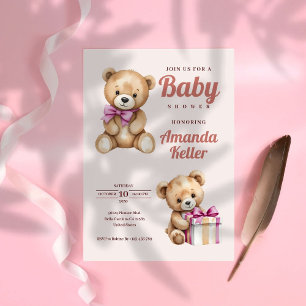 Teddy Bear Baby Shower Invitation