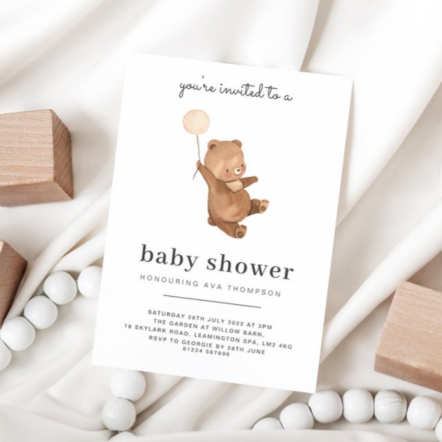 Teddy Bear Baby Shower Invitation (Creator Uploaded)