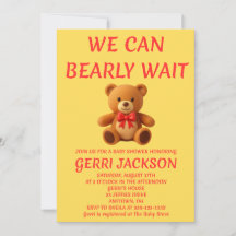 Teddy Bear Baby Shower Invitation