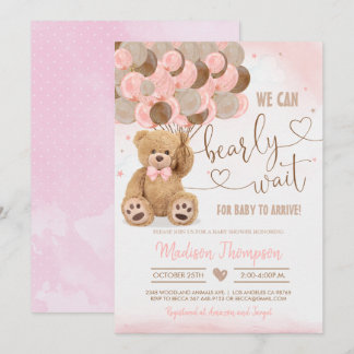 Teddy Bear Baby Shower Invitation