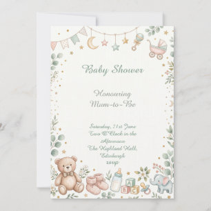 Teddy Bear Baby Shower Invitation