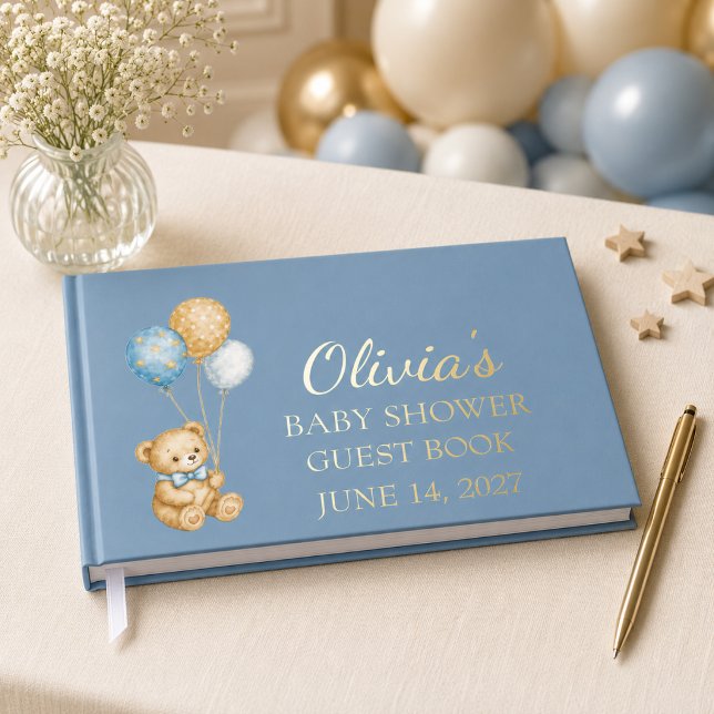 Teddy Bear Baby Shower Keepsake Guest Book (Teddy Bear Baby Shower Keepsake Guest Book)