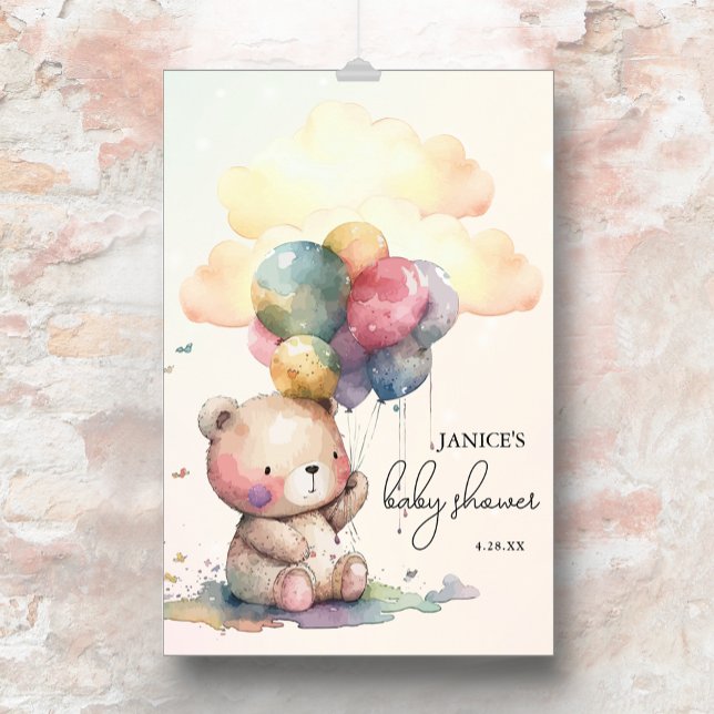 Teddy Bear Baby Shower Large Poster (Creator Uploaded)