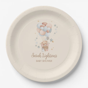 Teddy Bear Baby Shower Paper Plate