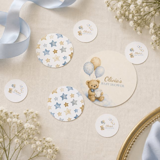 Teddy Bear Baby Shower Table Confetti (Teddy Bear Baby Shower Table Confetti)