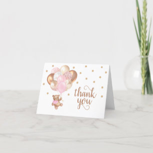 Teddy Bear Baby Shower Thank You Card