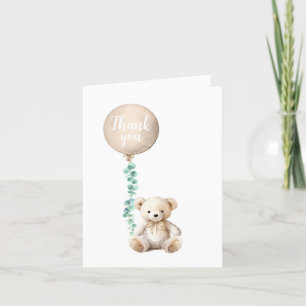 Teddy Bear Baby Shower Thank You Card